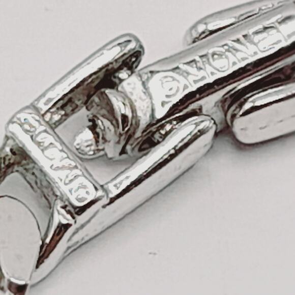 Monet Rhodium Plated 24 Inch Chain Necklace, Vintage Silver Tone Link Chain - Picture 7 of 11